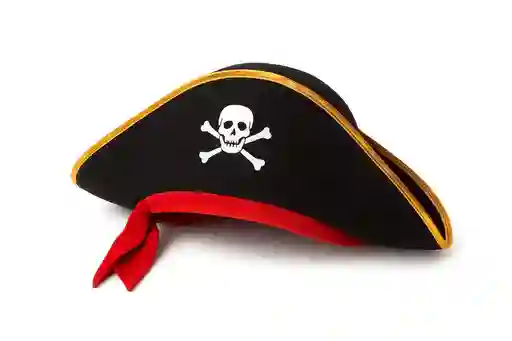 🏴‍☠️ Sombrero De Pirata Clásico Con Calavera