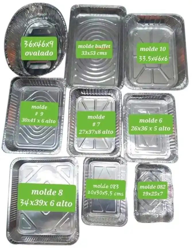 Molde Aluminio # 6 , Molde O90 (26x36 Cms )