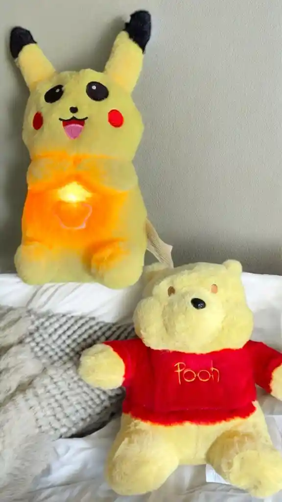 Peluche Que Respira Sonido Relajante Picachu O Winnie Pooh