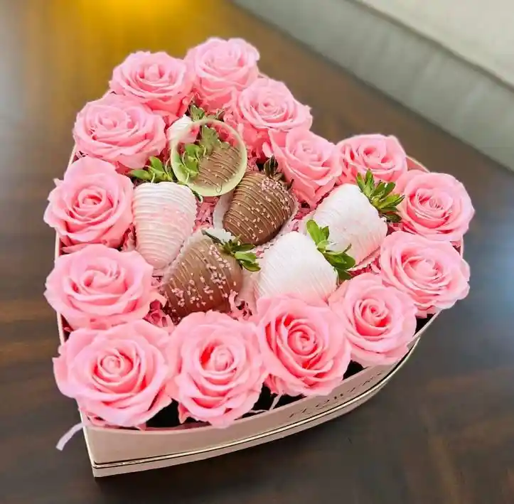 Box Fresas Cubiertas De Chocolate