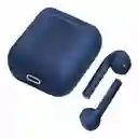 Audifonos Inalambricos Mate Color Azul Oscuro Bluetooth