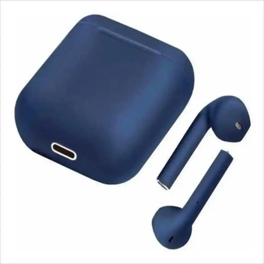 Audifonos Inalambricos Mate Color Azul Oscuro Bluetooth