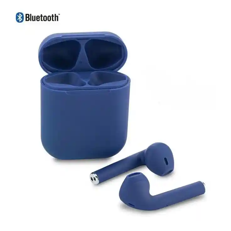 Audifonos Inalambricos Mate Color Azul Oscuro Bluetooth