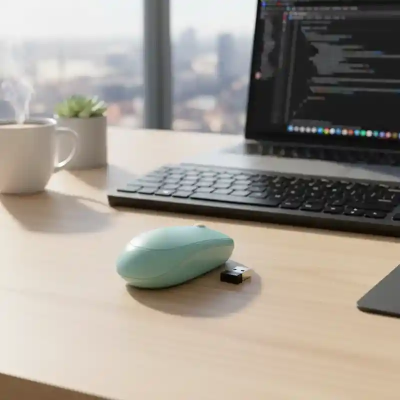 Mouse Inalámbrico Celeste Aesthetic Weibo