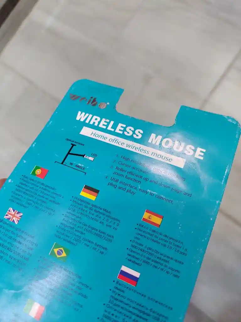 Mouse Inalámbrico Celeste Aesthetic Weibo