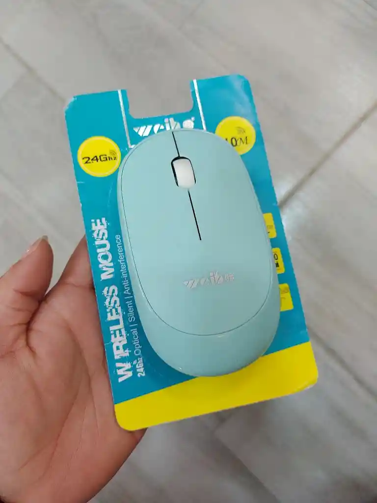 Mouse Inalámbrico Celeste Aesthetic Weibo