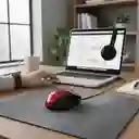 Mouse Inalámbrico Pequeño Genius Color Negro Con Rojo