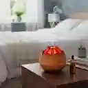 Humidificador Estilo Leña Con Luces Aromatizador