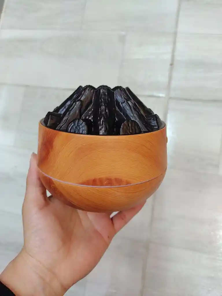 Humidificador Estilo Leña Con Luces Aromatizador