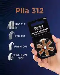 5 Blíster Pila N°312 Widex