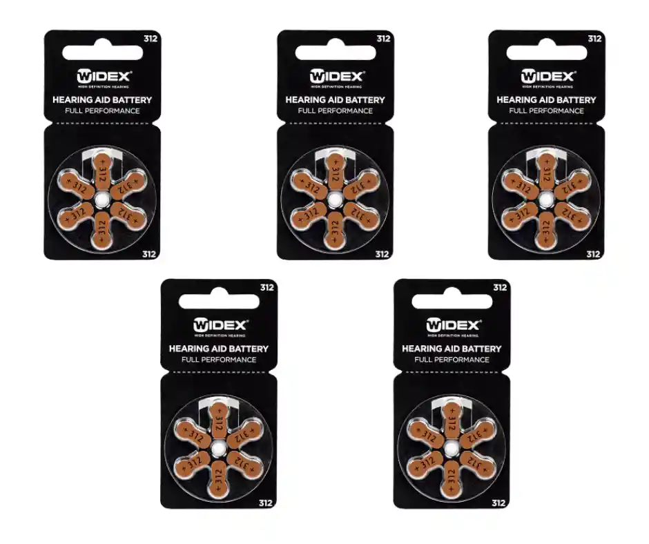 5 Blíster Pila N°312 Widex
