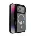 Estuche Transparente Y Negro Impac Hybrid Series Black/clear Para Iphone 17 Pro Max