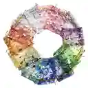 Bolsa De Regalo De Organza Estampado De Corazones X 5 Uds Colores Surtidos 11.5cm X 8.5cm