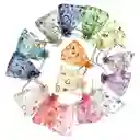 Bolsa De Regalo De Organza Estampado De Corazones X 5 Uds Colores Surtidos 11.5cm X 8.5cm
