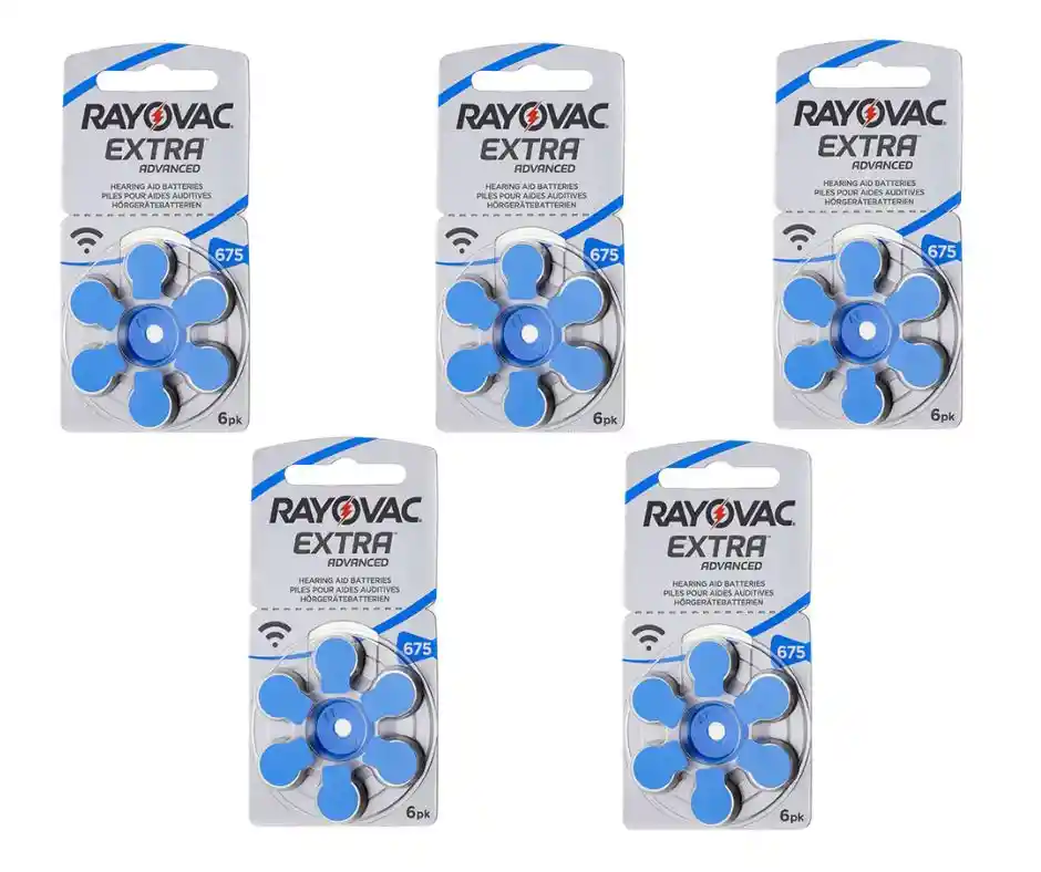 5 Blíster Pila N°675 Rayovac