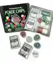 Juego De Poker 100 Fichas Numeradas + 2 Barajas Ref. 100t-2