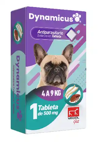 Dynamicus Perros 4 A 9kg 1 Tableta X 1000mg (lufenuron-spinosad)