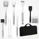 Set De Bbq De 15 Piezas Acero Inoxidable