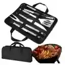 Set De Bbq De 15 Piezas Acero Inoxidable