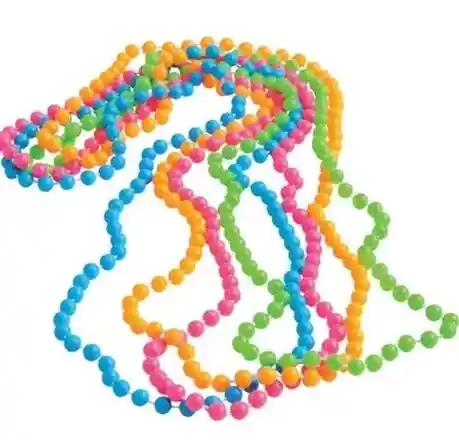 Collar De Perlas Neon X12 Und