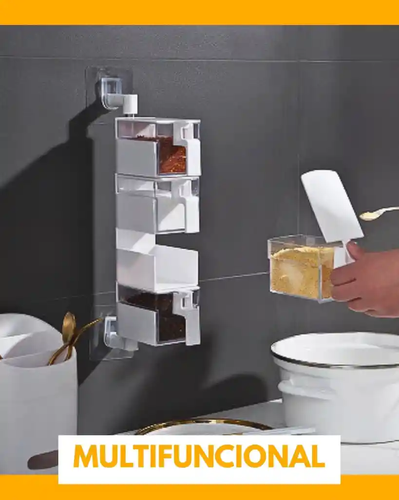 Condimentero Organizador De Especias 4 En 1