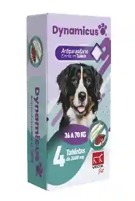 Dynamicus Perros 36 A 70kg 4 Tabletas X 2000mg (lufenuron-spinosad)