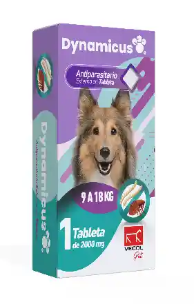 Dynamicus Perros 9 A 18kg 1 Tableta X 2000mg (lufenuron-spinosad)
