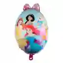 Globos Metalizados Princesas Disney X5 Unidades