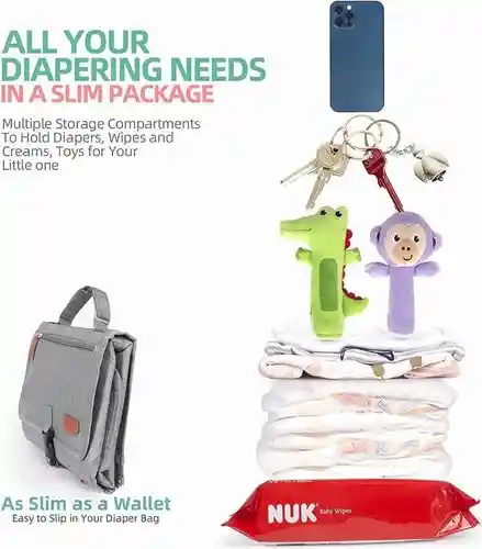 Cambiador De Bebé Bolso Portátil Plegable Impermeable