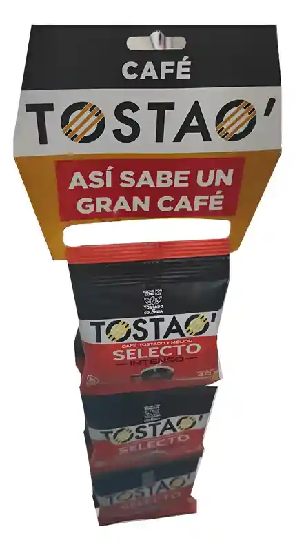 Café Tostao Selecto Intenso Tira 40 G X 6 Und