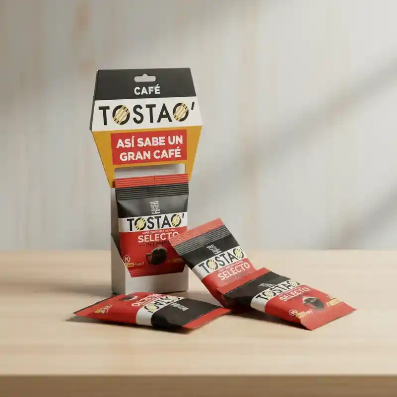 Café Tostao Selecto Intenso Tira 40 G X 6 Und
