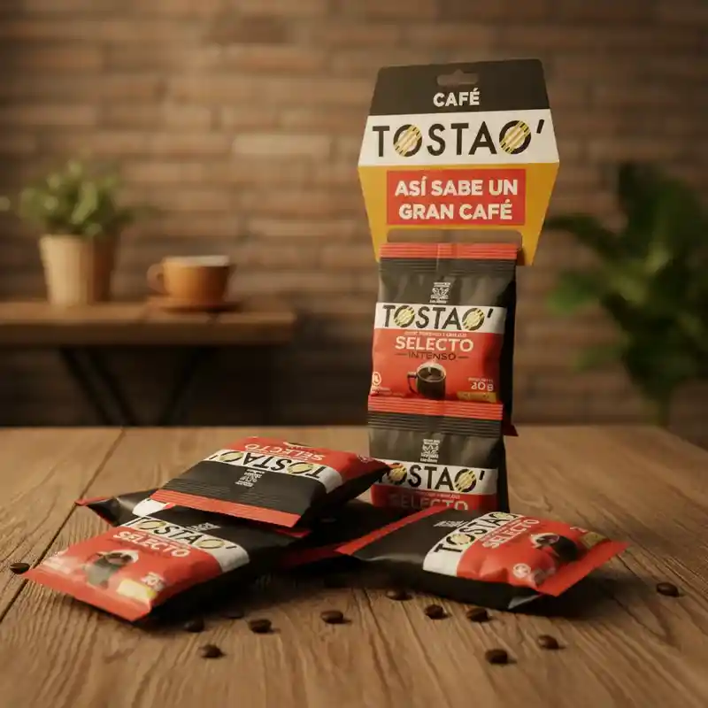 Café Tostao Selecto Intenso Tira 40 G X 6 Und