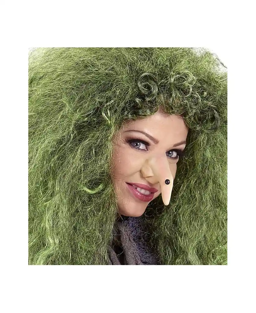 Nariz De Bruja Con Verruga – Accesorio Para Disfraz 🎃