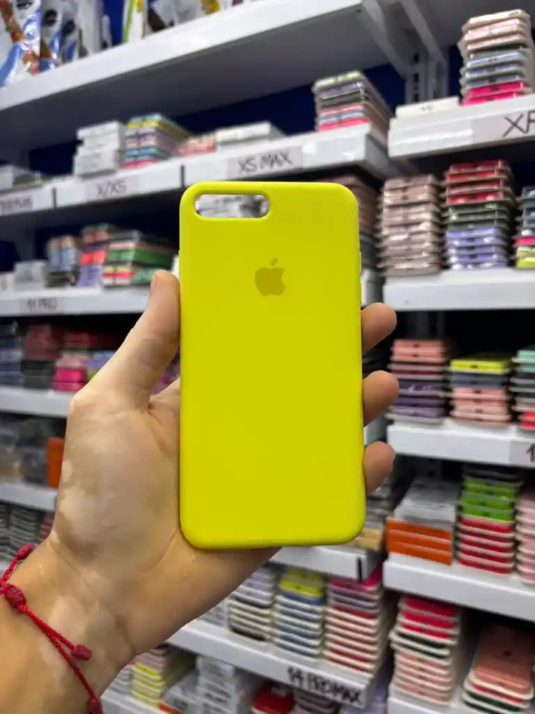 Iphone 8 Plus | Color Amarillo Mango Biche | Silicone Case | Rigido | Carcasa Protectora | Antihumedad