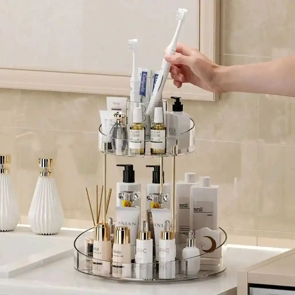 Organizador De Maquillaje Y Cosméticos Giratorio 360’