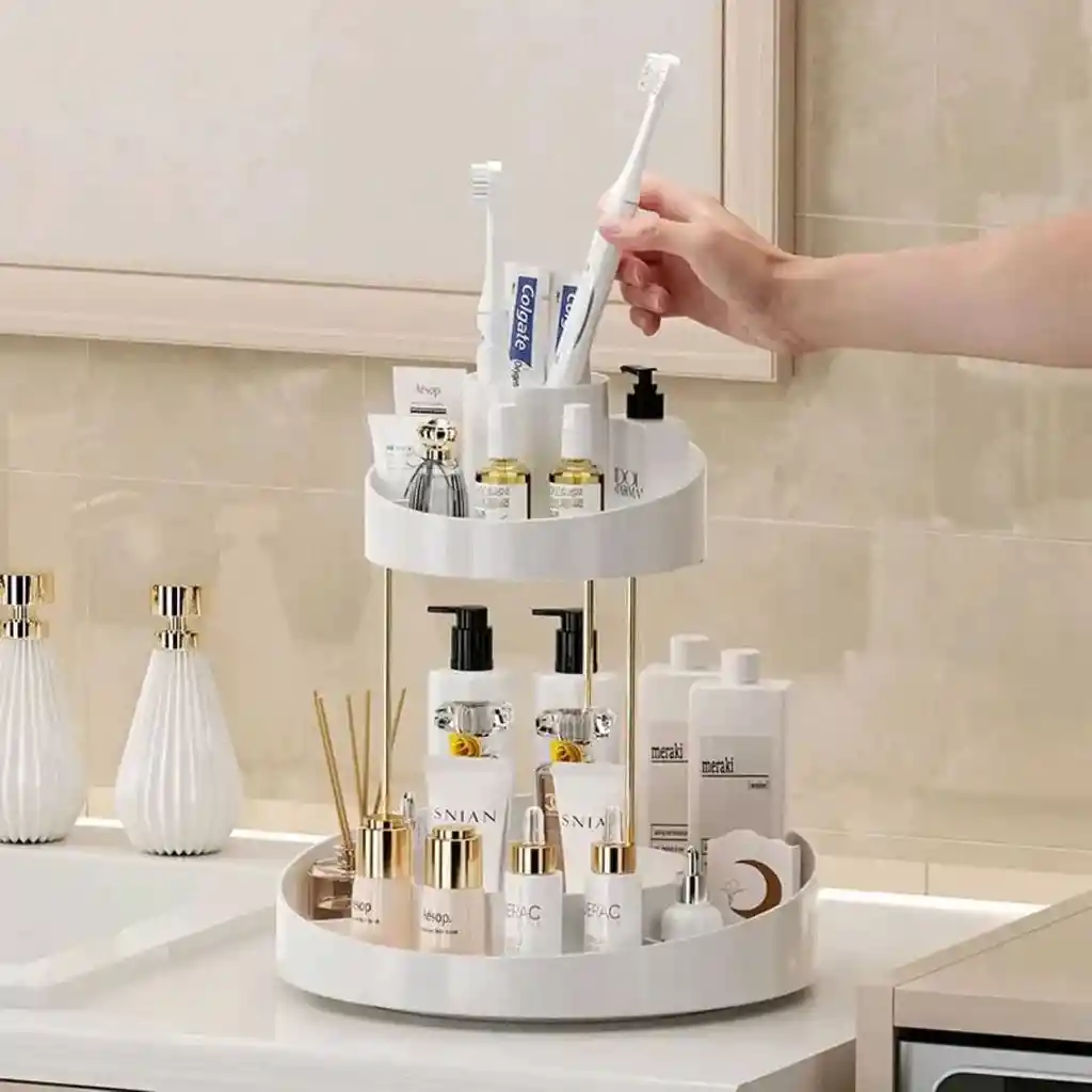 Organizador De Maquillaje Y Cosméticos Giratorio 360’