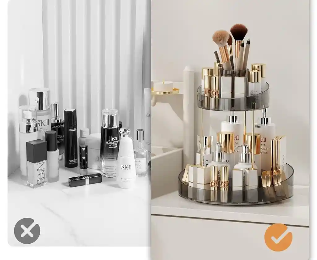 Organizador De Maquillaje Y Cosméticos Giratorio 360’