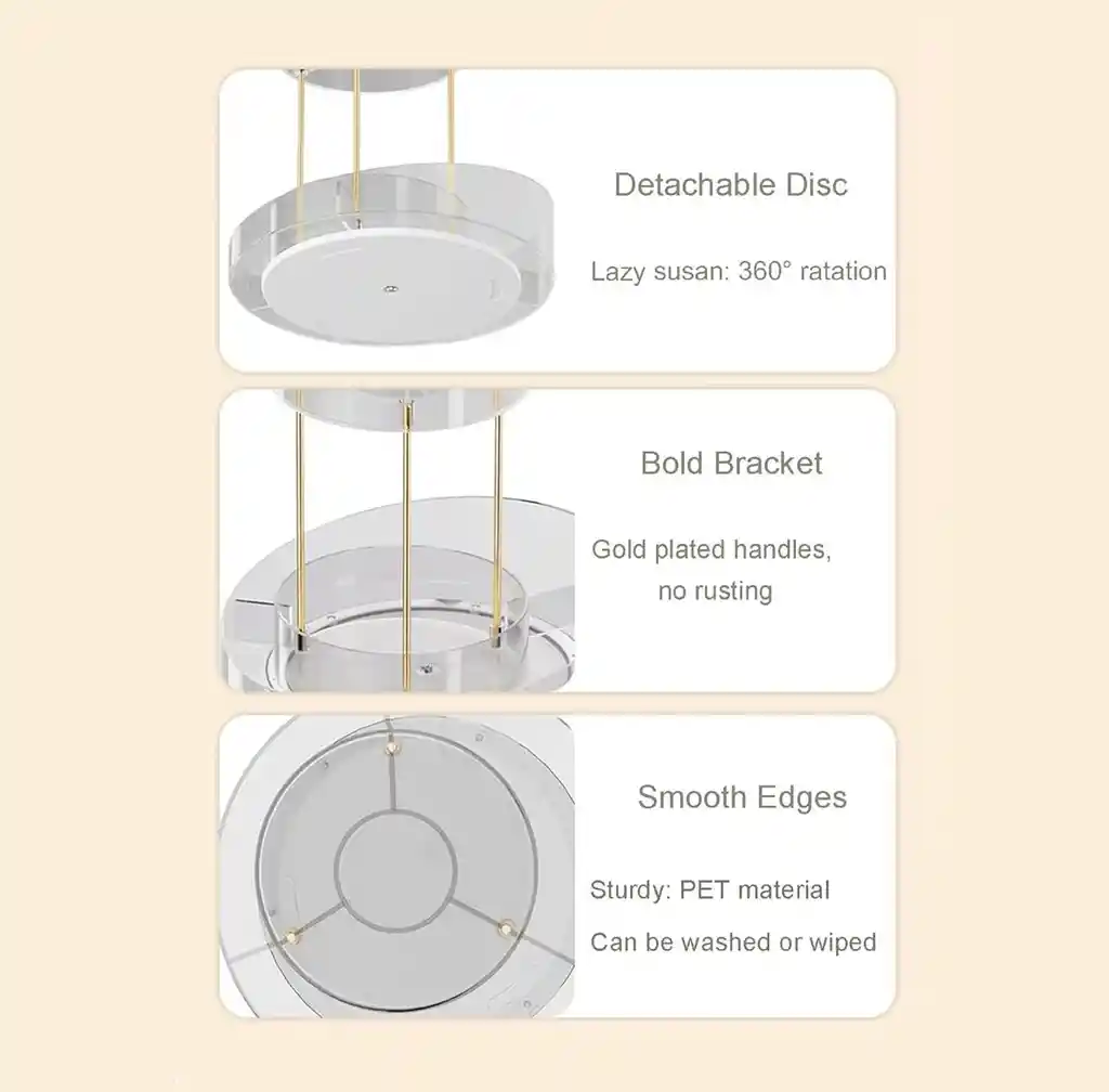 Organizador De Maquillaje Y Cosméticos Giratorio 360’