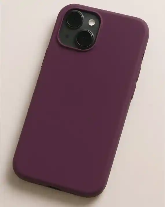 Silicon Case Iphone 15 Morado