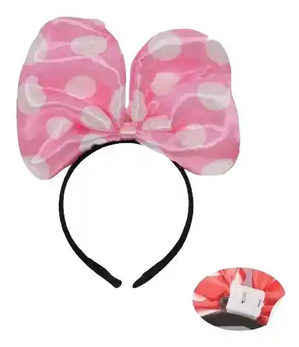 Diadema Balaca Con Luz Minnie Mouse Rosado Disfraz Halloween