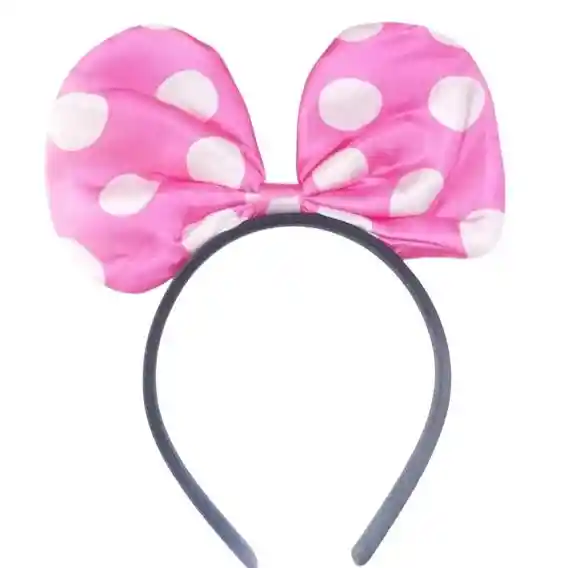 Diadema Balaca Con Luz Minnie Mouse Rosado Disfraz Halloween