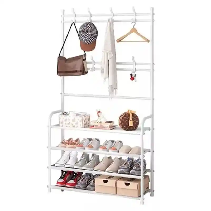 Organizador Multifuncional Rack Zapatero Perchero