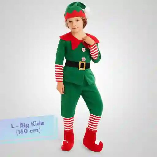 Disfraz Navidad Duende Big Kids Talla L (160 Cm)