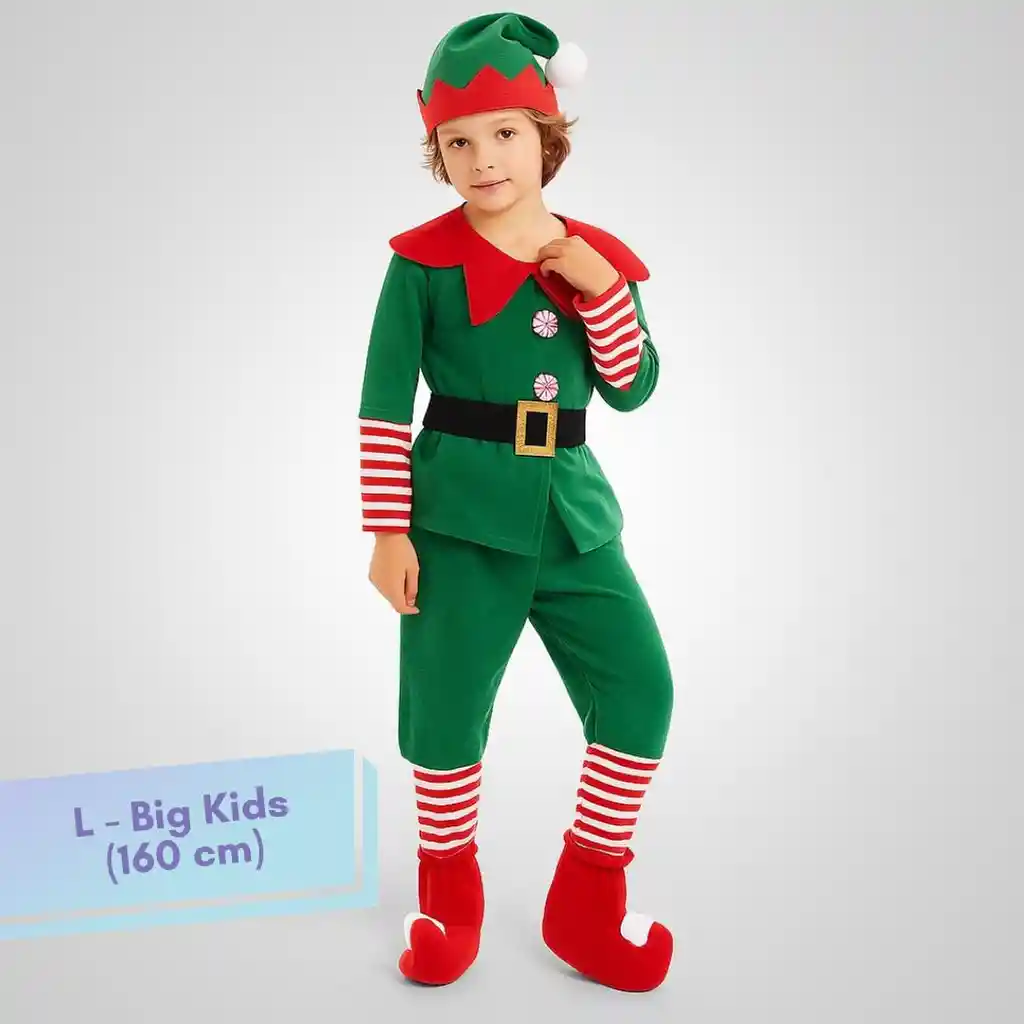 Disfraz Navidad Duende Big Kids Talla L (160 Cm)