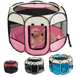 Corral Plegable Para Perro Y Gato Casa Jaula Tienda Portátil 90x58cm