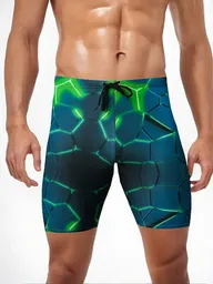 Licra Natación Azul / Verde Talla Xl