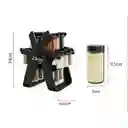 Condimentero Especiero Carrusel 18 Frascos Giratorio 360° Negro