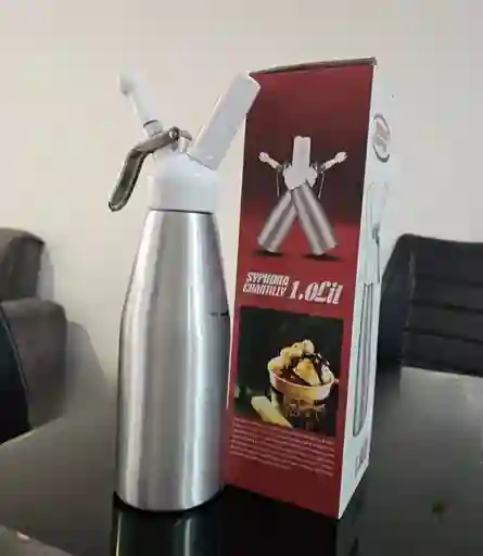 Dispensador Espumas Chantillera Crema Chantilly De 1 Litro.