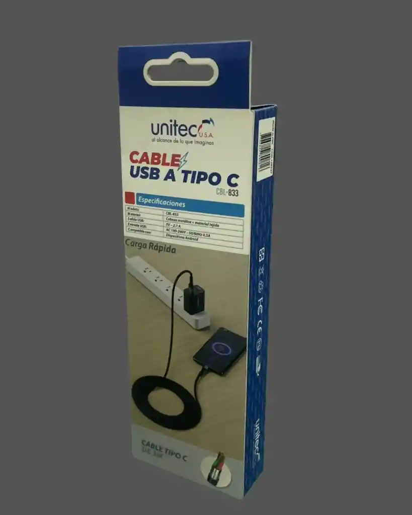 Cable Usb A Tipo C De 3m