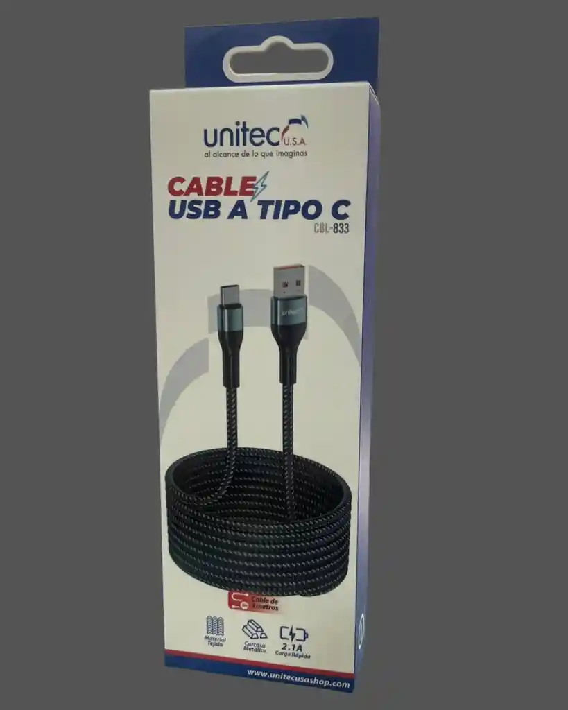 Cable Usb A Tipo C De 3m